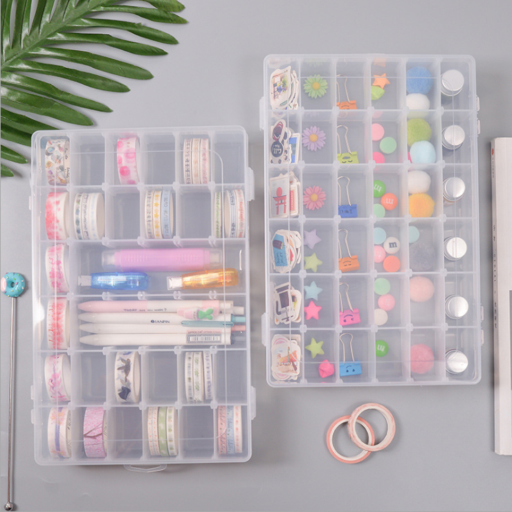 36格透明可拆塑料盒耳钉五金零件杂物分类整理多格收纳盒子小格子,饰品/流行首饰/时尚饰品新,首饰盒,淘宝优惠券,粉丝福利购,淘宝优惠卷