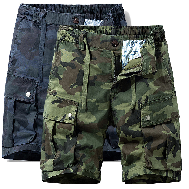 迷彩裤男5分短裤工装裤潮牌裤子