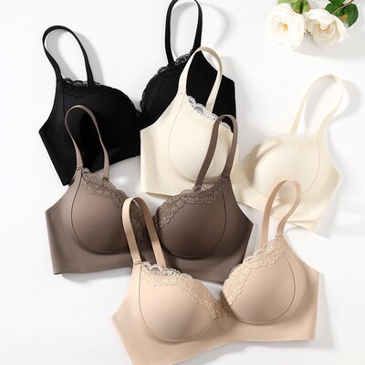 2231#超模聚拢bra无钢圈文胸小胸聚拢显大防下垂收副乳内衣女中厚