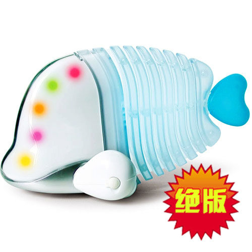 全球独家现货！生日礼物日本原装世嘉iFish电子宠物音乐鱼兼音箱