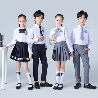 儿童演出服中小学生大合唱服装诗歌朗诵表演服男女合唱团班服校服