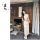 连衣裙少女气质渐变新中式 EACH 薄款 崔九夏款 改良旗袍 亦安黄