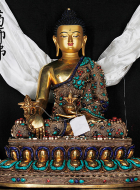 尼泊尔手工密宗居家西藏药师佛