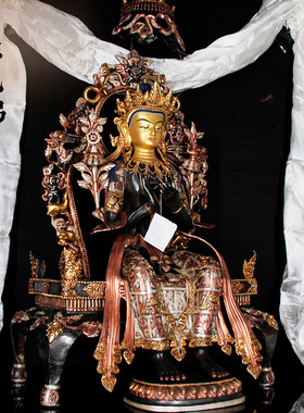 尼泊尔进口密宗供奉摆件弥勒佛