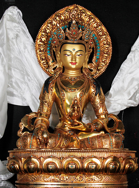 佛堂尼泊尔地藏王菩萨密宗摆件