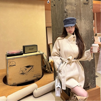 M900毛呢大衣女外套秋冬高级感