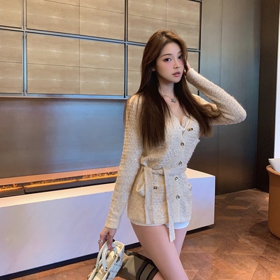 M900小香针织开衫外套女短款春秋