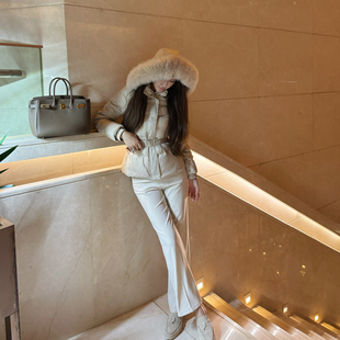 白色裤 M900阔腿裤 今年流行爆款 2025年新款 子宽松慵懒风早秋 休闲裤