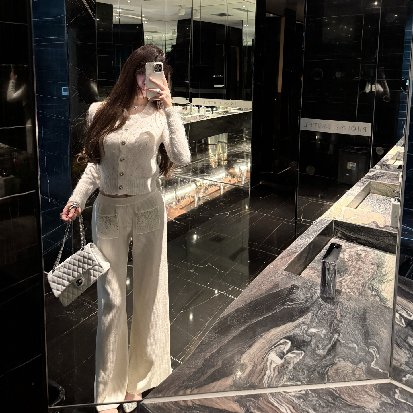 M900阔腿裤休闲裤2025年新款今年流行爆款白色裤子宽松慵懒风早秋