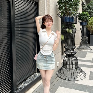 M900牛仔裙半身裙女a字裙2025新款 包臀裙短裙小个子高腰显瘦辣妹