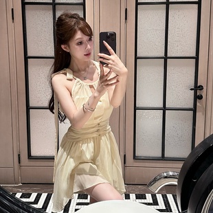 显瘦 小个子裙子海边度假无袖 M900超好看连衣裙气质女夏季 2025新款