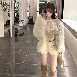 冬季 M900皮草外套女白色2025新款 短款 狐狸毛年轻款 小个子显瘦 爆款