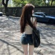 M900短裤牛仔裤女2024年新款裤子夏季薄款小个子热裤显瘦蓝色百搭