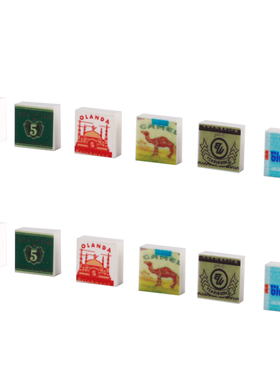 MOC军事士兵1×1香烟印刷件人仔配件3070小颗粒积木兼容