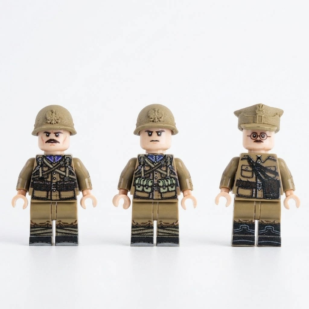 二战波兰军事积木人仔士兵UV玩具图片