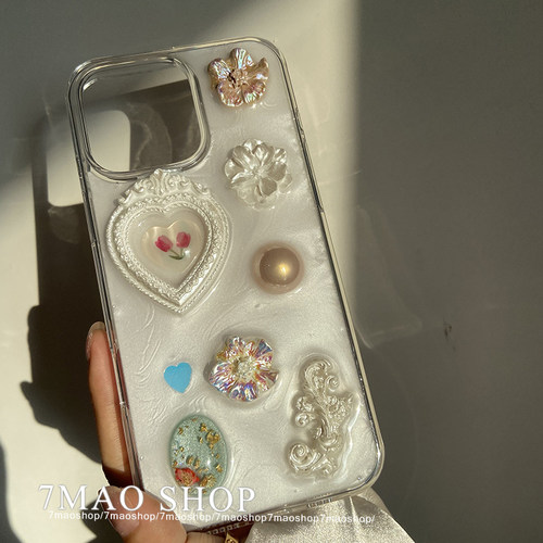 复古法式郁金香手机壳