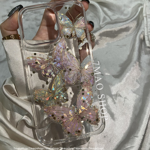 碎石蝴蝶仙气灵动适合手机壳