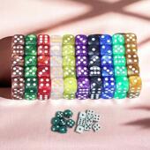 骰子星空色子款 数字筛子教具筛子喝酒大话骰粒游戏道具骰盅色子粒