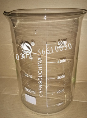 玻璃烧杯3000ml 烧杯 刻度准确 实验室玻璃仪器烧器/一箱12个