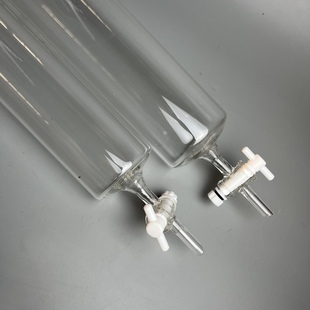 玻璃层析柱闪式无砂片砂芯耐高温四氟阀门柱子定做12345678900mm