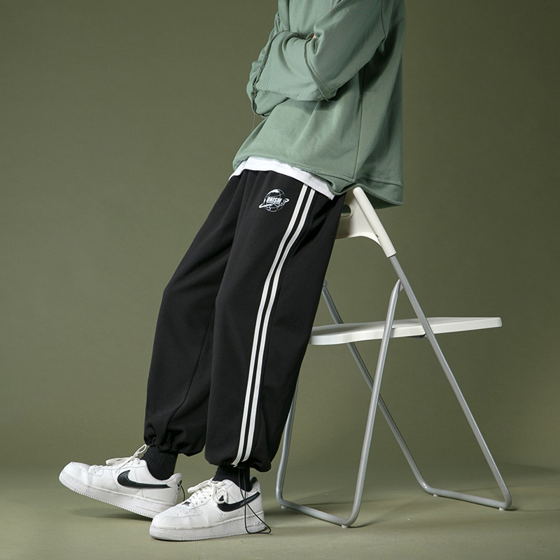 Casual pants sports pants boys and girls Plush thickening