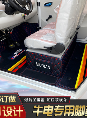 牛电天麟2号1号P3+T7PlusN591T星辉D8D6LA6LD7A8N7T全包电车脚垫
