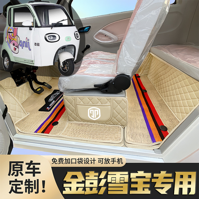 金彭雪宝电动三轮篷车封闭式脚垫