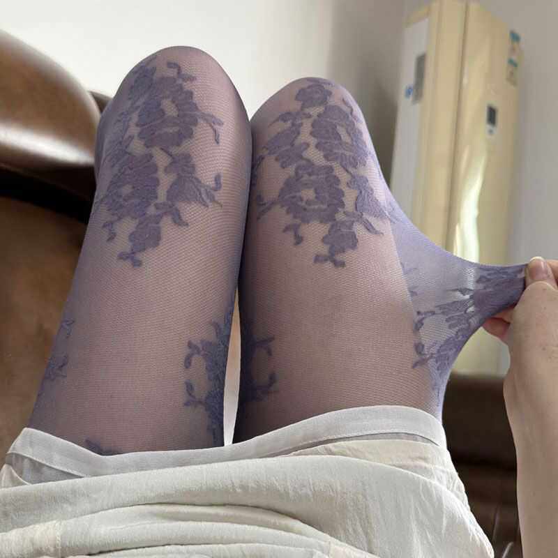 甜美梦幻立体花朵蕾丝连裤袜图片