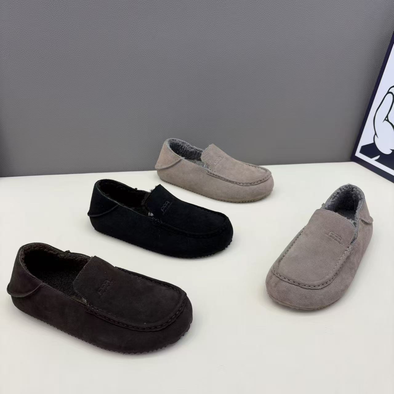 一脚蹬懒人乐福鞋加绒保暖可踩