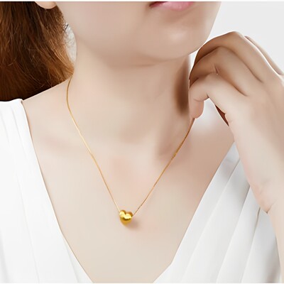 O字链锁骨心坠链女高级感