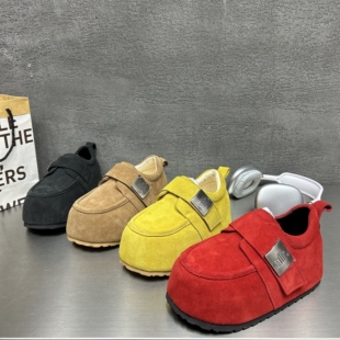 厚底魔术贴乐福博肯鞋 热门爆款 网红爆款 懒人休闲单鞋 女 2026春新款