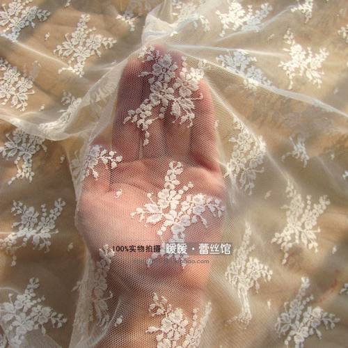 复古 立体提花蕾丝布料网纱蕾丝/DIY手工婚纱服装蕾丝面料宽130CM - 封面
