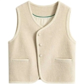 毛呢马甲女无袖 小香风2024秋冬新款 气质时尚 坎肩外套百搭潮流上衣