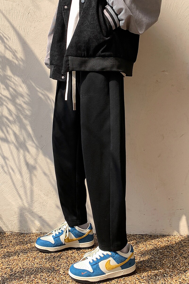 港风休闲裤男卫裤男宽松九分裤运动裤男长裤7566P45控68,男装休闲裤,星座227-7