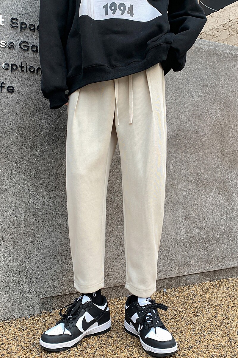 港风休闲裤男卫裤男宽松九分裤运动裤男长裤7566P45控68,男装休闲裤,星座227-7