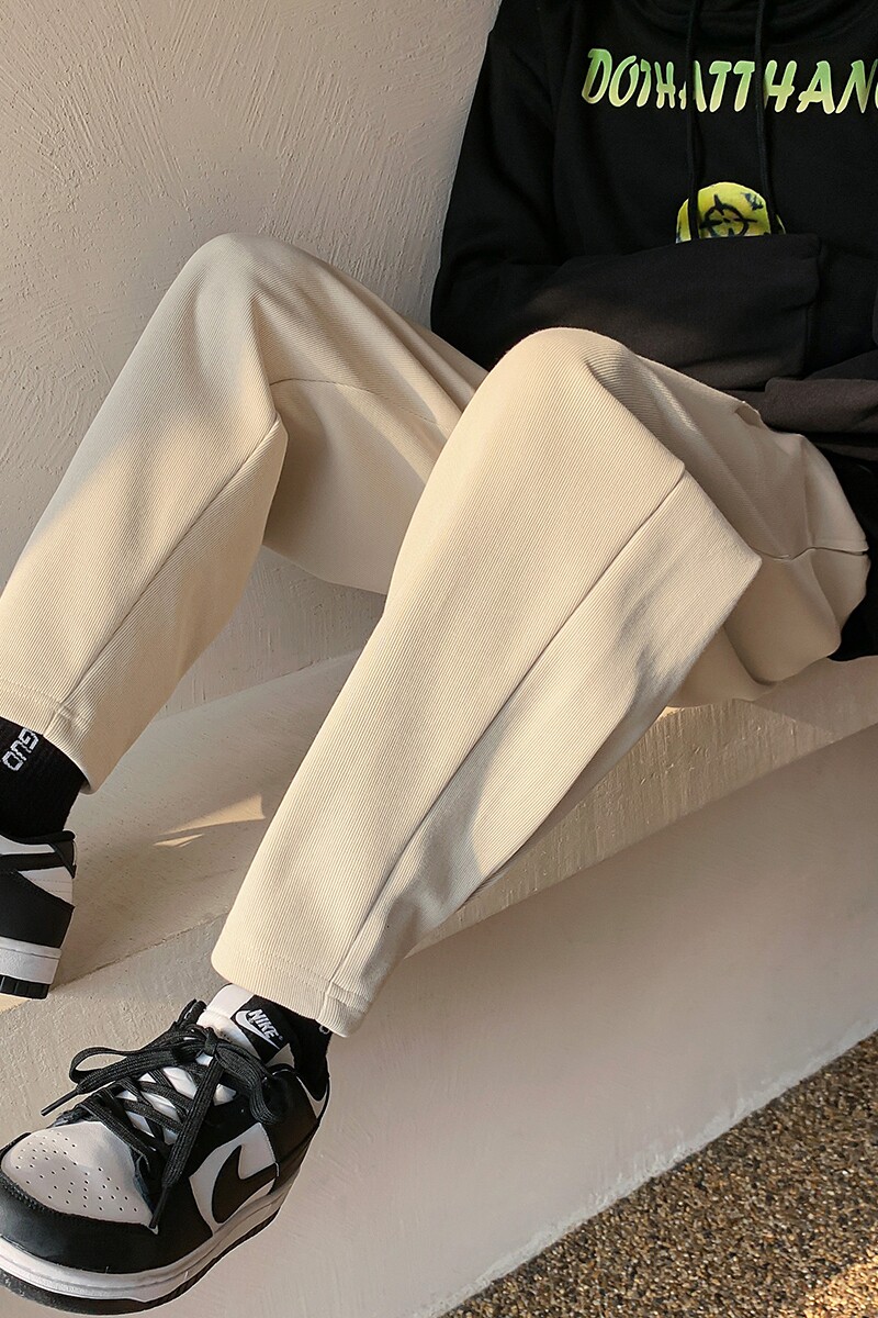 港风休闲裤男卫裤男宽松九分裤运动裤男长裤7566P45控68,男装休闲裤,星座227-7