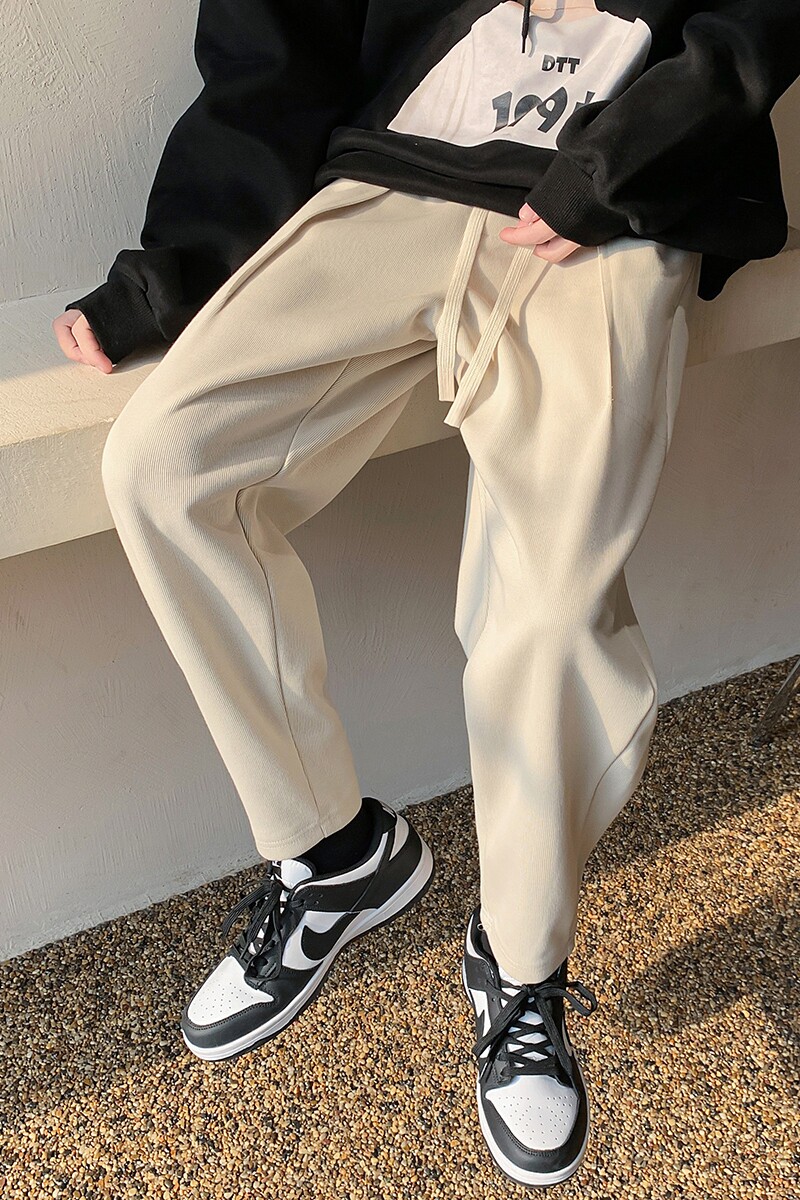 港风休闲裤男卫裤男宽松九分裤运动裤男长裤7566P45控68,男装休闲裤,星座227-7