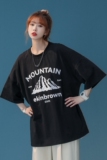 中性风特殊工艺印花休闲情侣T恤女潮短袖T恤男DT7655P25控，男装T恤，星座227-7