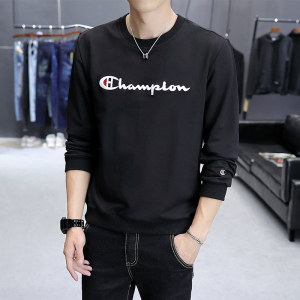 男大码圆领套头卫衣黑5032-1_358(M-4XLP45 5XL-9XLP55图片