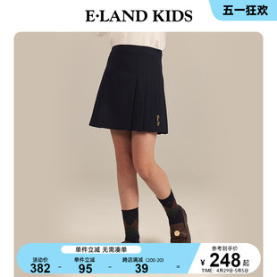 2024年夏季 女童甜美复古刺绣百褶半身短裙 新品 kids衣恋童装 eland