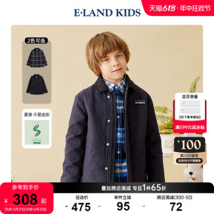 男童翻领棉服 eland 春夏新品 kids衣恋童装 索罗娜