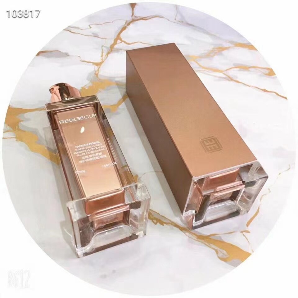 正品瑞莉名模香槟遮瑕隔离bb霜保湿cc霜轻薄透气遮红血丝孕妇可用