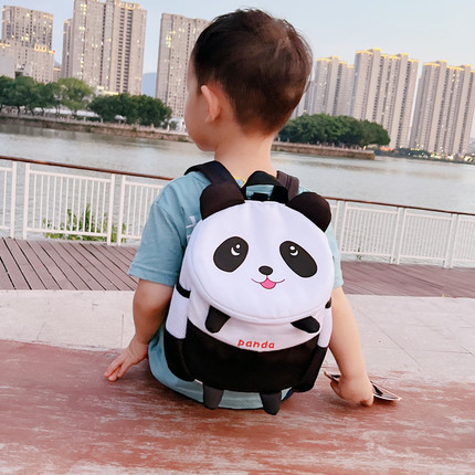 幼儿园书包男孩宝宝背包婴儿1岁2岁男童轻便熊猫双肩包儿童防走失