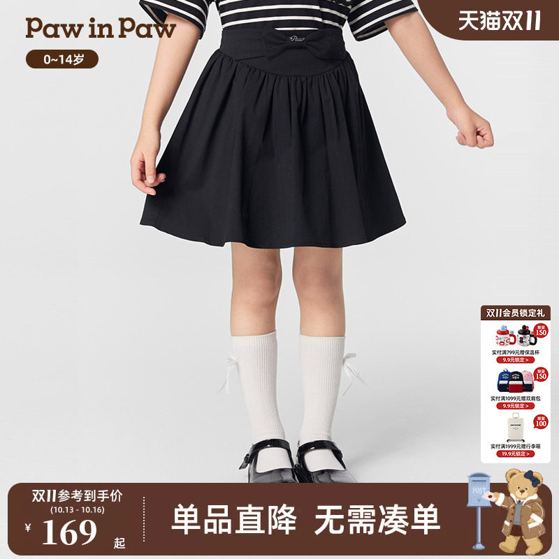 PawinPaw卡通小熊童装春夏女童女宝宝五分裤休闲短裙宽松