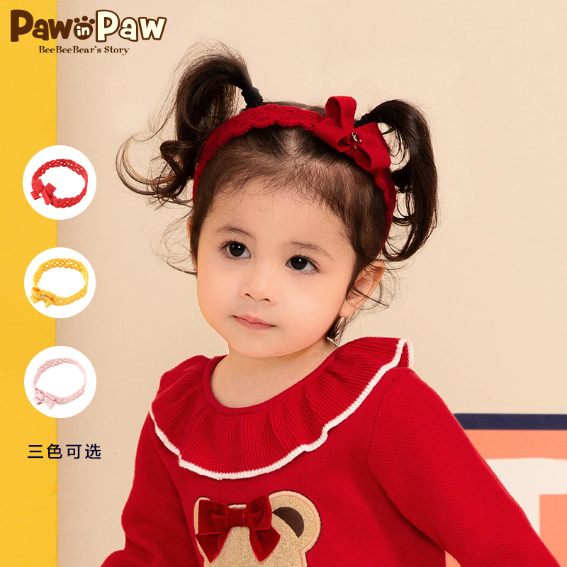 PawinPaw卡通小熊童装女宝宝发饰蝴蝶结纯色婴幼儿发带|ruв категории Детская одежда, другие - от Buy2taobao.com для оказания профессиональной услуги покупки агента Taobao