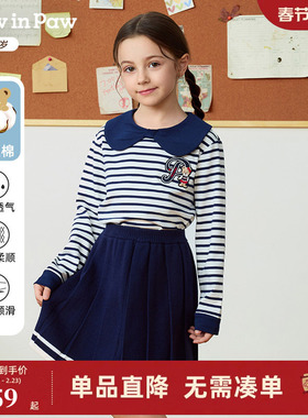 【熊宝棉】PawinPaw卡通小熊童装25年秋季新款女童女宝宝长袖T恤