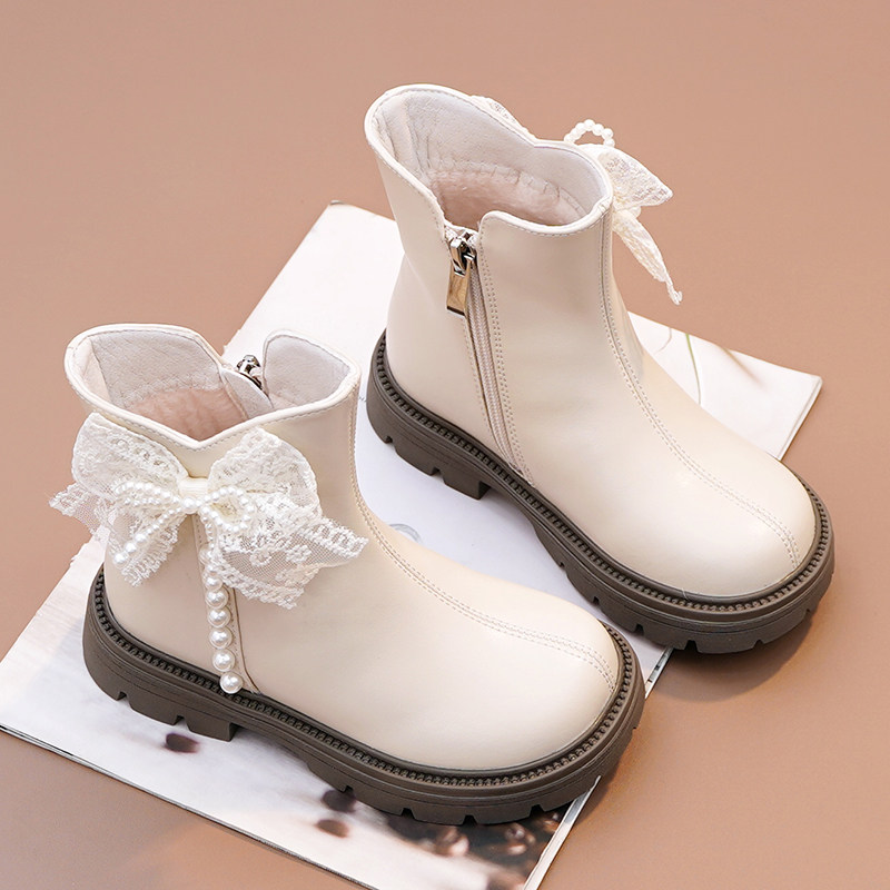 真皮女童靴子小女孩洋气公主靴儿童加绒小皮靴2025秋冬新款二棉靴,童鞋/婴儿鞋/亲子鞋,棉靴,淘宝优惠券,粉丝福利购,淘宝优惠卷