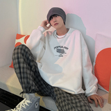 薯条发泡印秋装卫衣圆领套头休闲打底上衣751P45，男装T恤，电商A458A