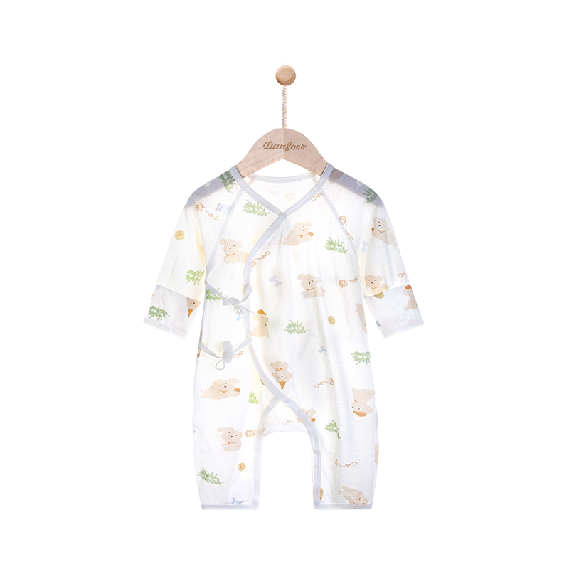 小丹佛尔系带夏季连体衣哈衣爬服