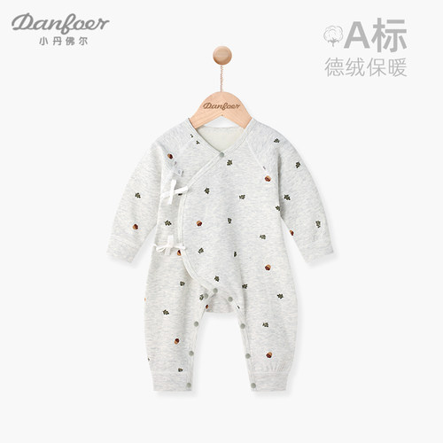 德绒保暖初生系带哈衣和尚服衣服